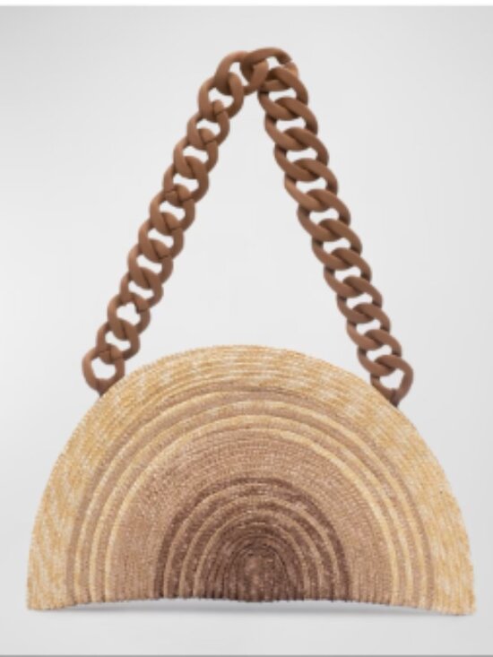 Eugenia Kim Handbags - NWT Eugenia Kim Luna Ombre Straw Chain Clutch Bag